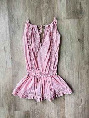 MELISSA ODABASH Chelsea Swimwear Cover Up Dress Blush Pink Medium